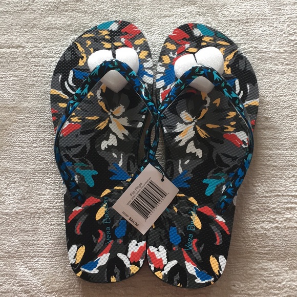 🆕 NWT Vera Bradley Flip Flops - Splash Floral - Picture 2 of 6